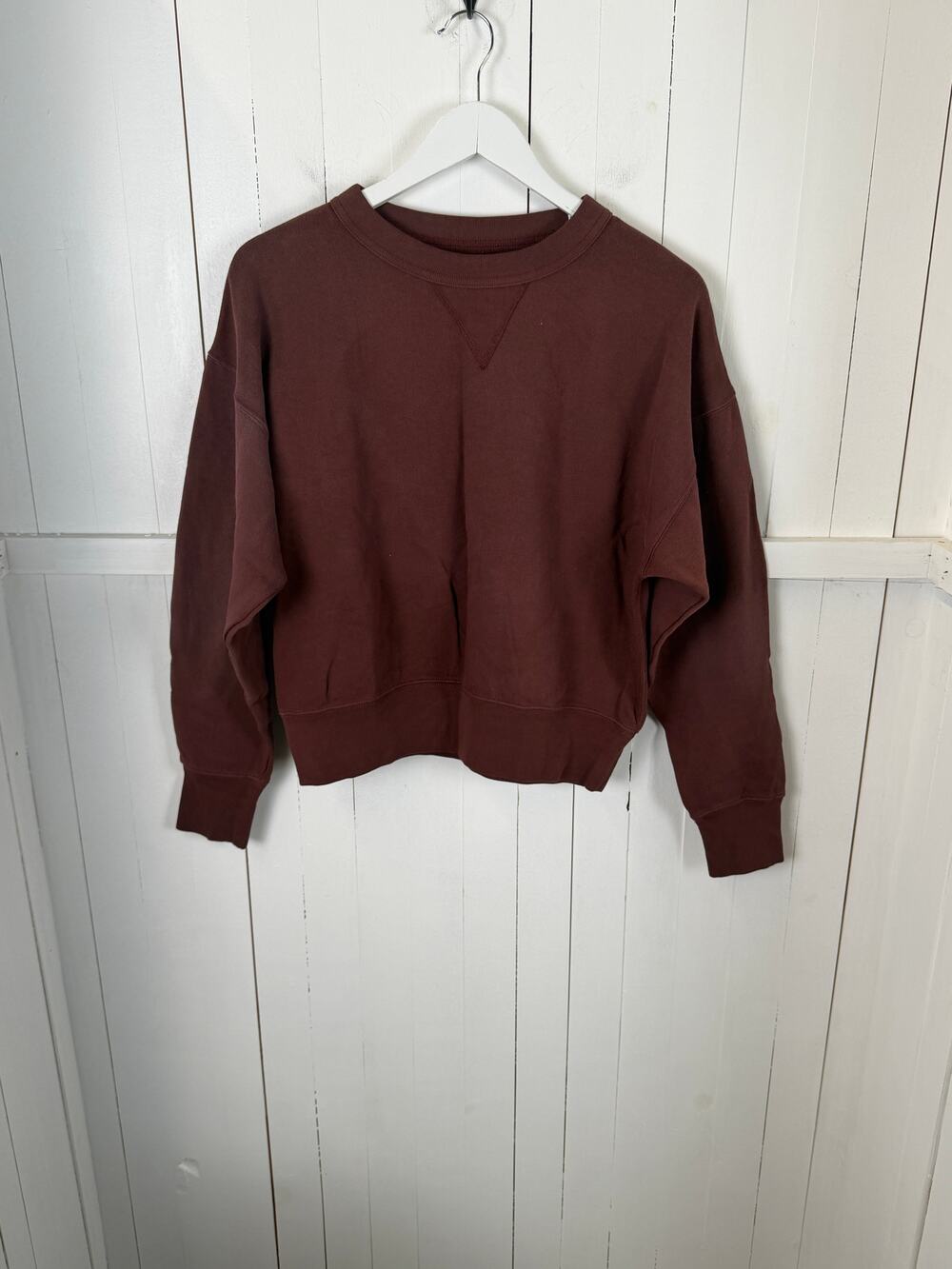 Buck Mason Red Cotton Pullover Sweatshirt Women’s M